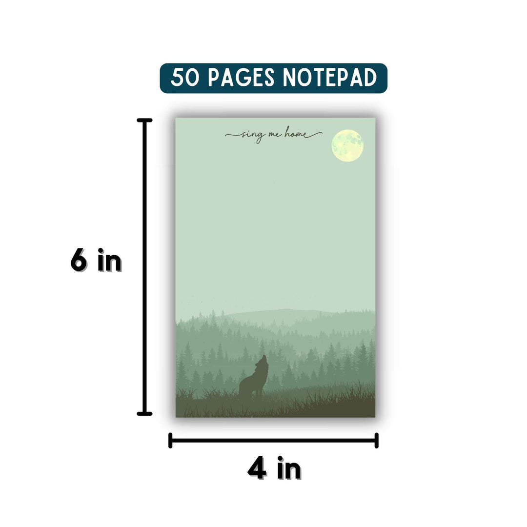Sing Me Home Green Creek Notepad - 4x6"