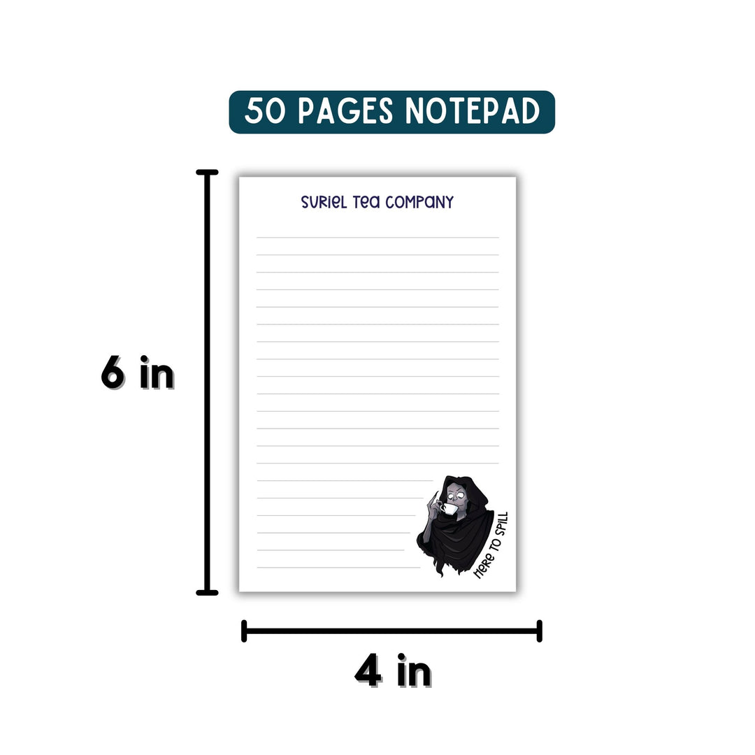 Suriel Tea Company Notepad | ACOTAR