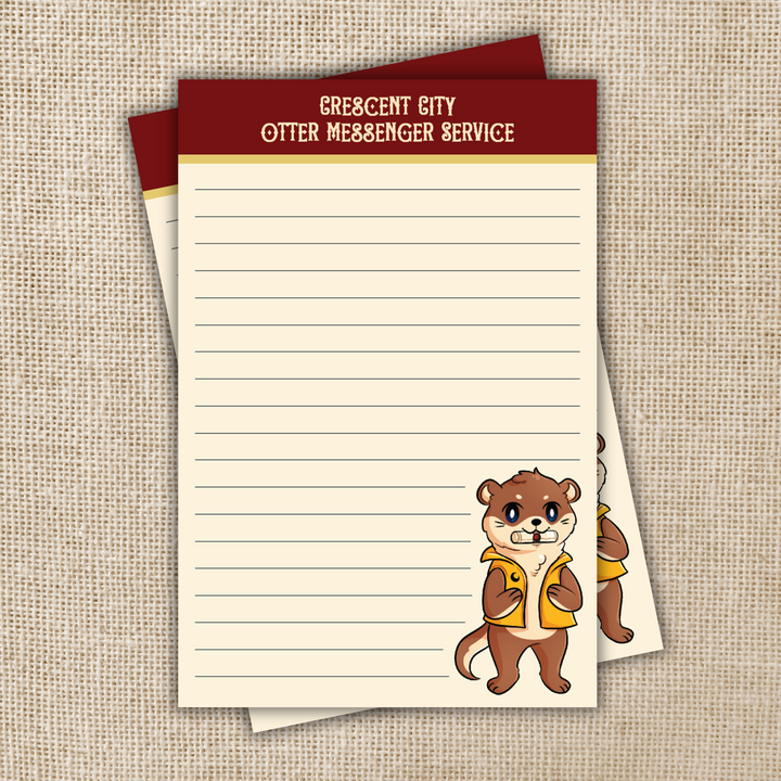 Crescent City Otter Messenger Notepad | Sarah J. Maas