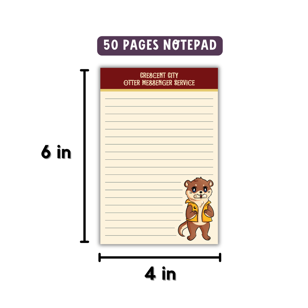 Crescent City Otter Messenger Notepad | Sarah J. Maas