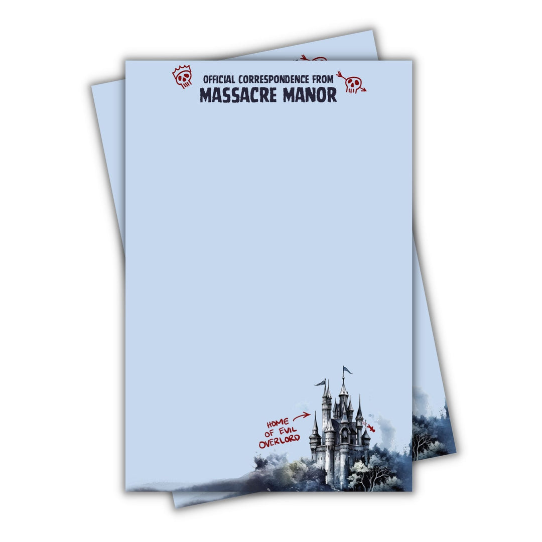 Massacre Manor Notepad | Assistant to the Villain