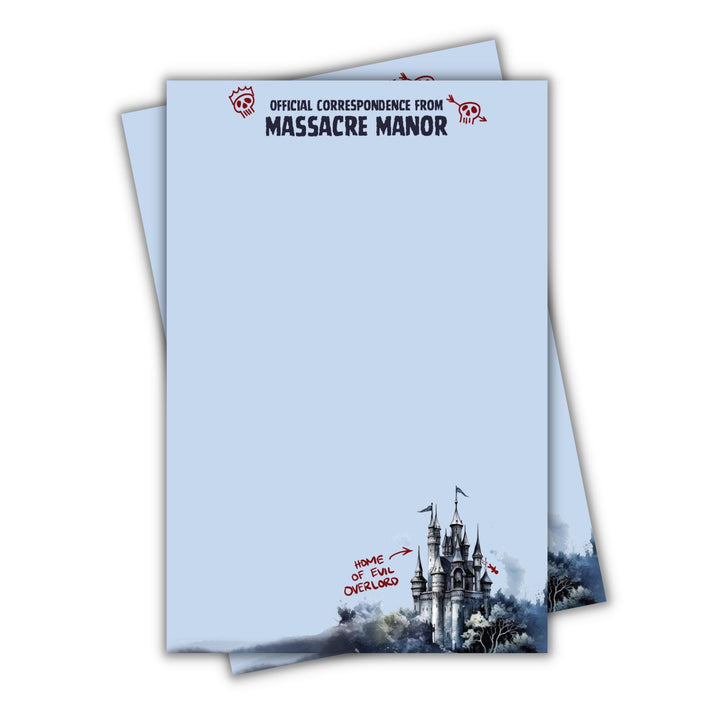 Massacre Manor Notepad | Assistant to the Villain