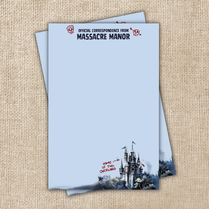 Massacre Manor Notepad | Assistant to the Villain