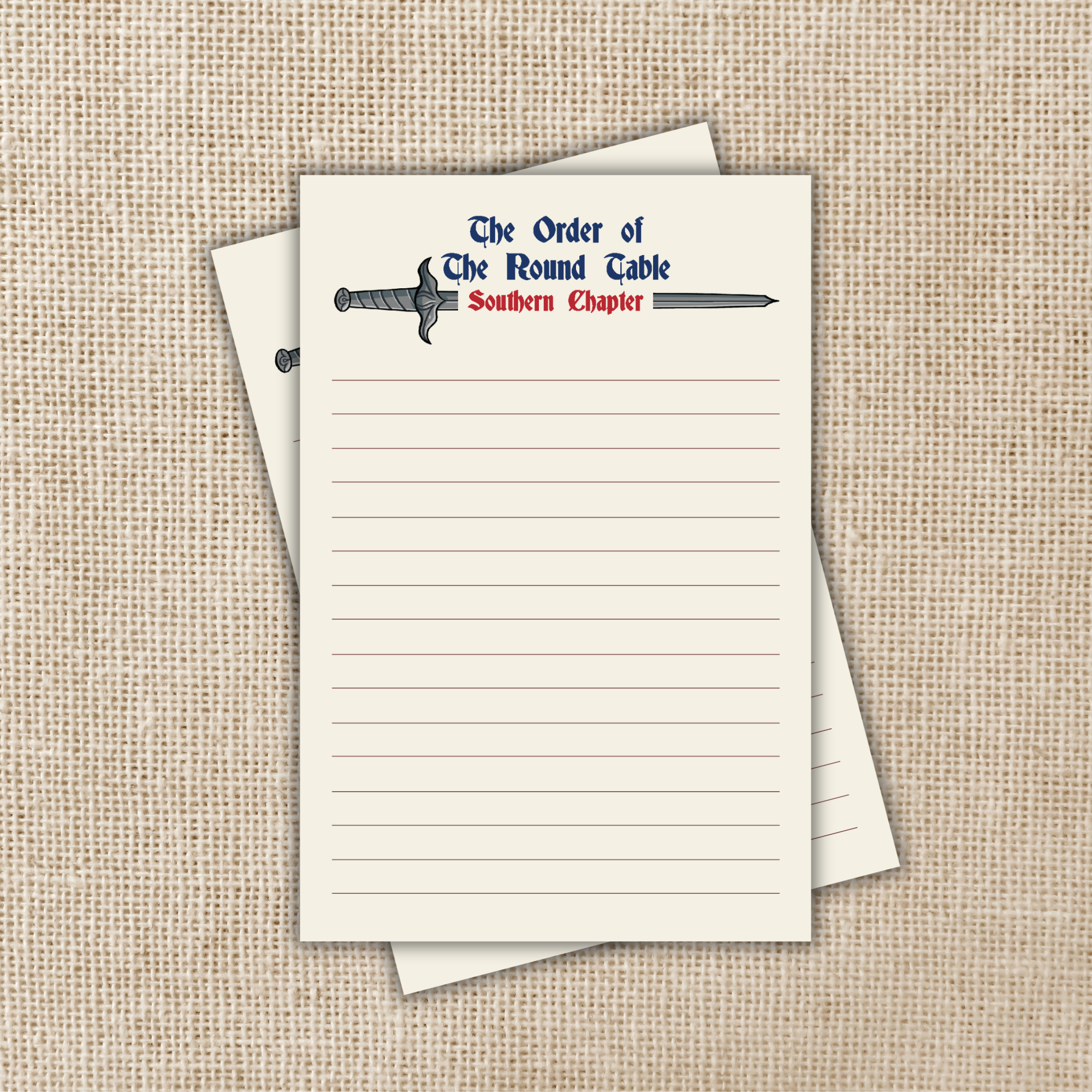 Order Of The Round Table Notepad | Kingdom of Threads