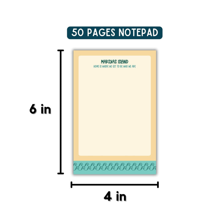 Marsya's Island Notepad - 4x6" | House in the Cerulean Sea