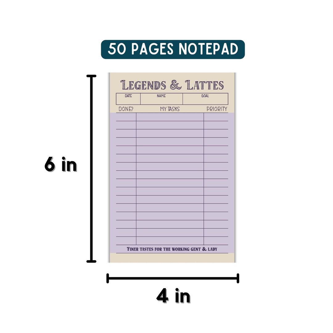 Legends and Lattes Notepad | Legends & Lattes