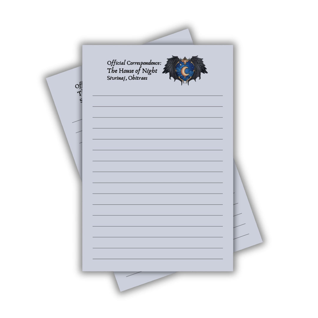 House Of Night Notepad | Crowns Of Nyaxia