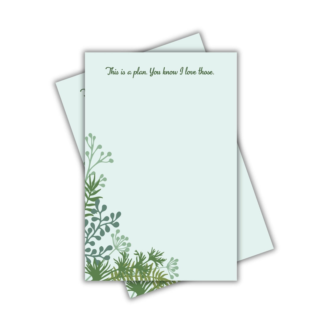 This Is a Plan Notepad | Tomes & Tea