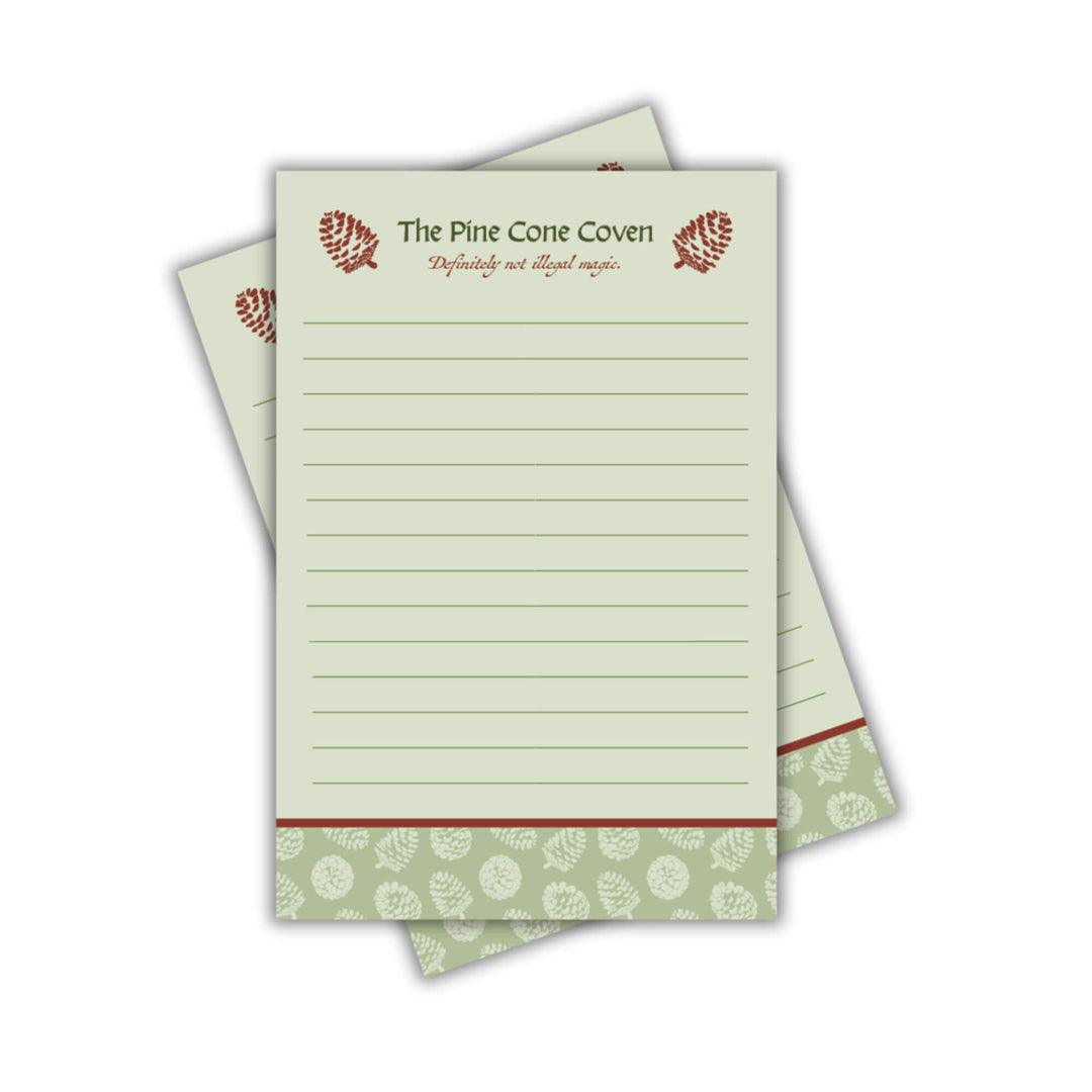 Pine Cone Coven Notepad | The Spellshop
