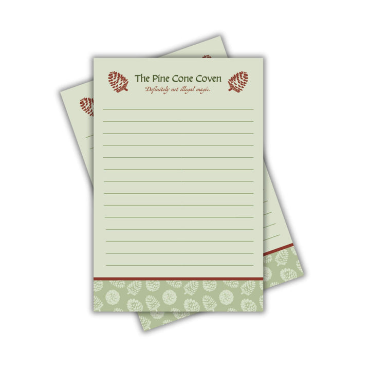 Pine Cone Coven Notepad | The Spellshop