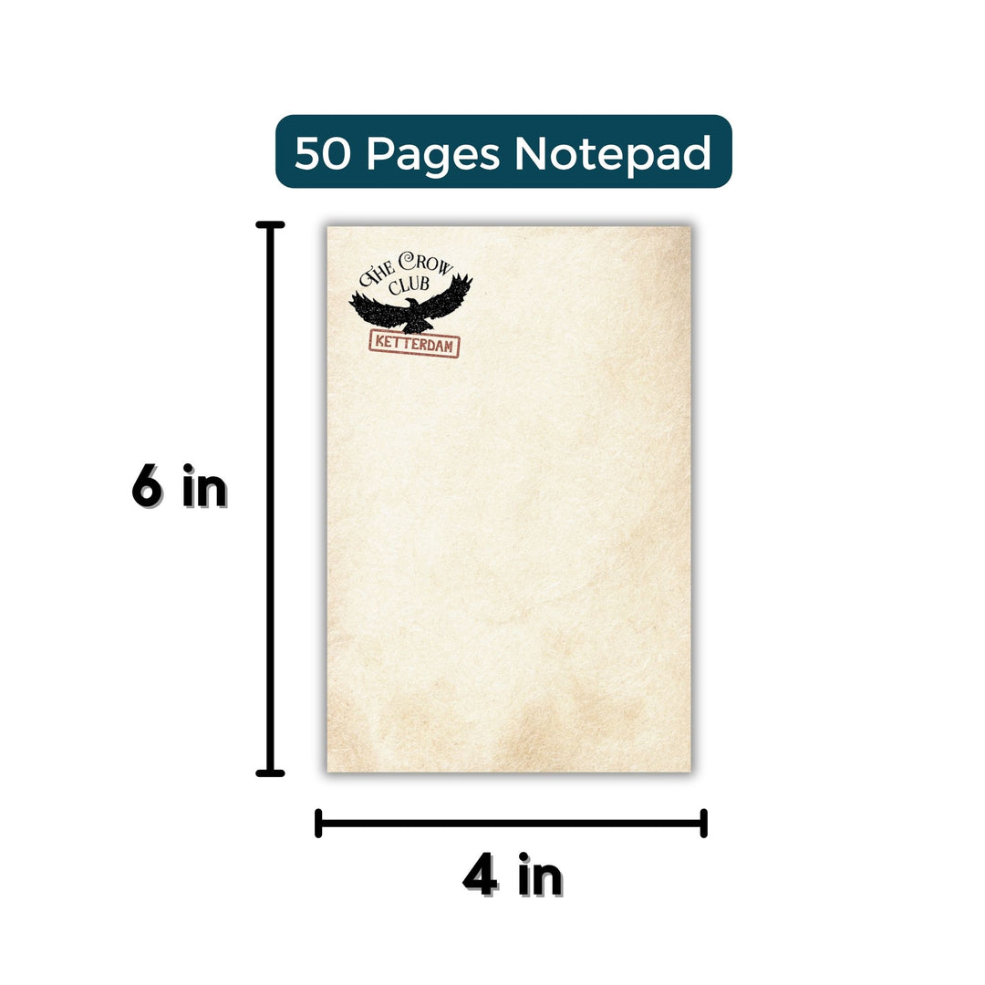 The Crow Club Notepad | Six of Crows