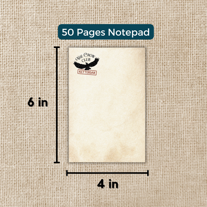 The Crow Club Notepad | Six of Crows