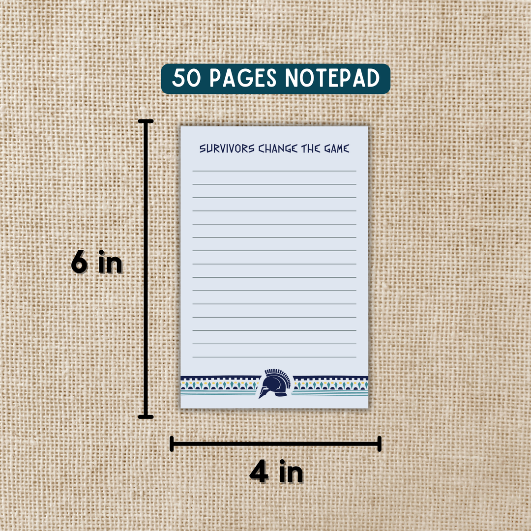 Survivors Change the Game Notepad | The Games Gods Play