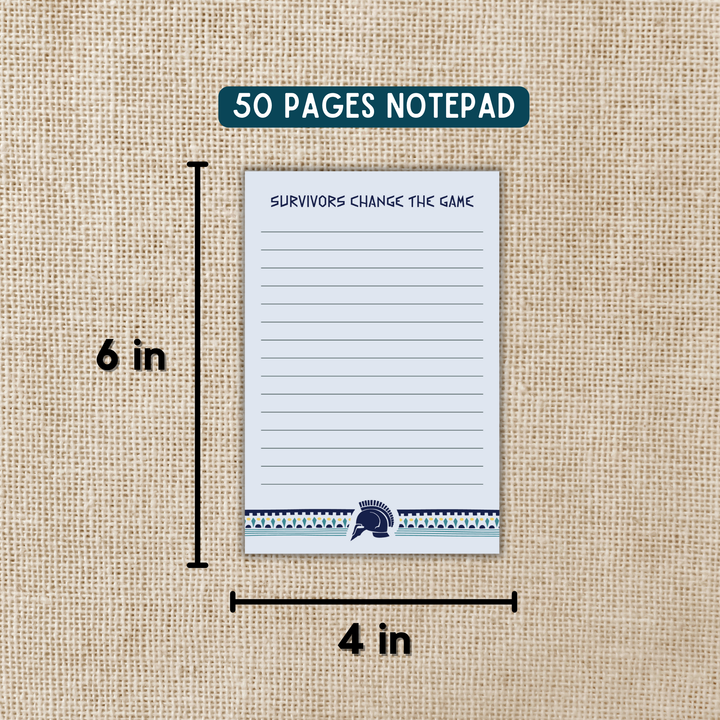 Survivors Change the Game Notepad | The Games Gods Play