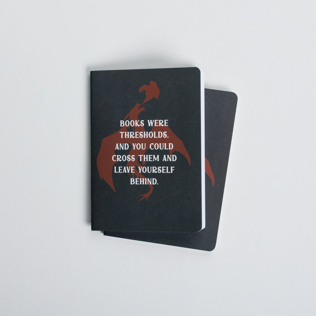 Books Were Thresholds Pocket Journal | Dragonfall