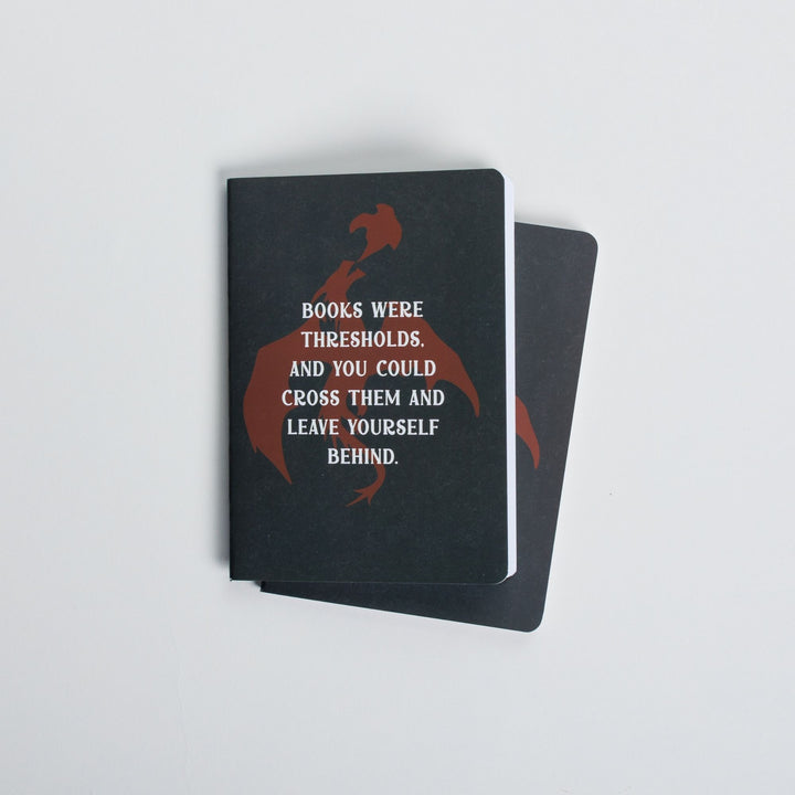 Books Were Thresholds Pocket Journal | Dragonfall