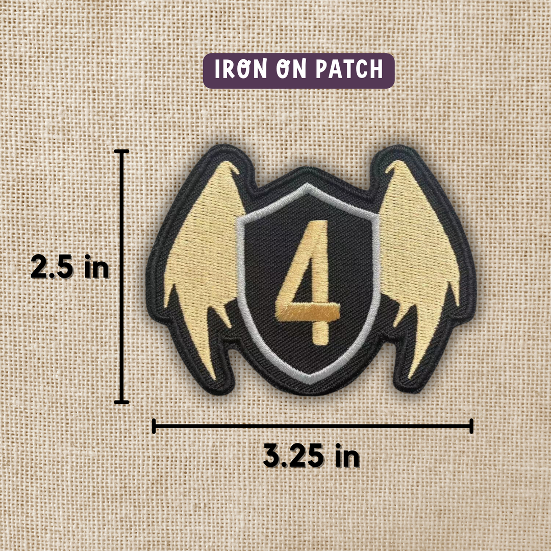 Fourth Wing Emblem Embroidered Patch | Fourth Wing