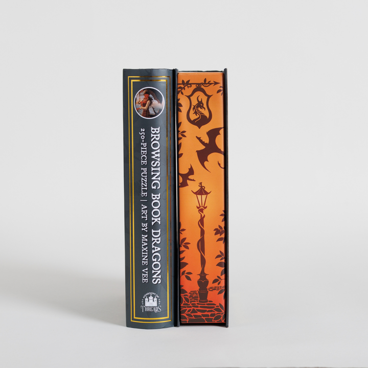 Browsing Book Dragons Keepsake Puzzle