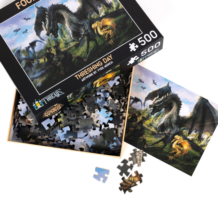 Threshing Day 500-Piece Puzzle | Fourth Wing
