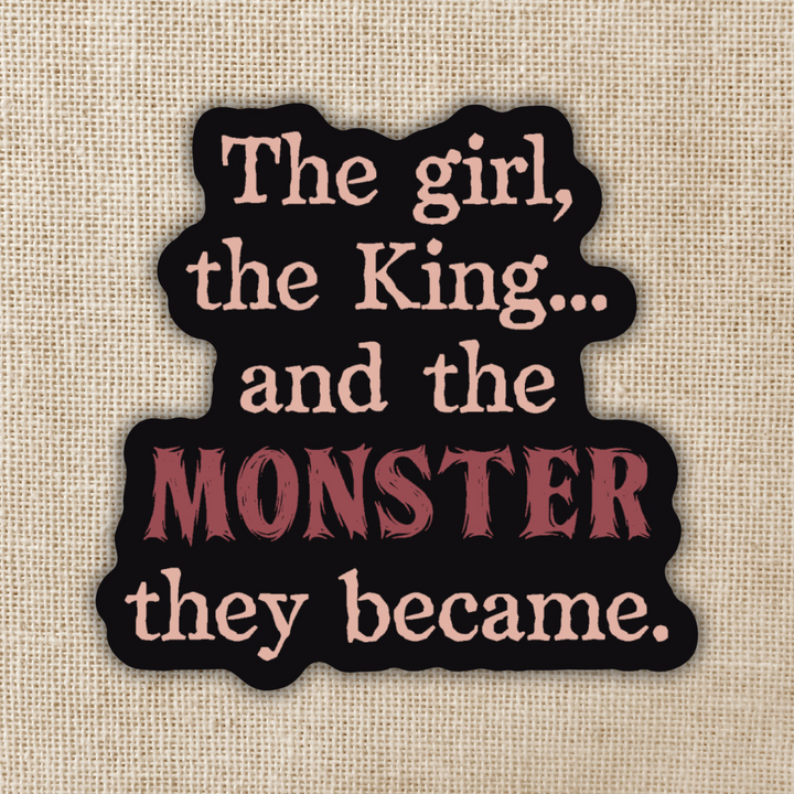 The Monster They Became Sticker | One Dark Window