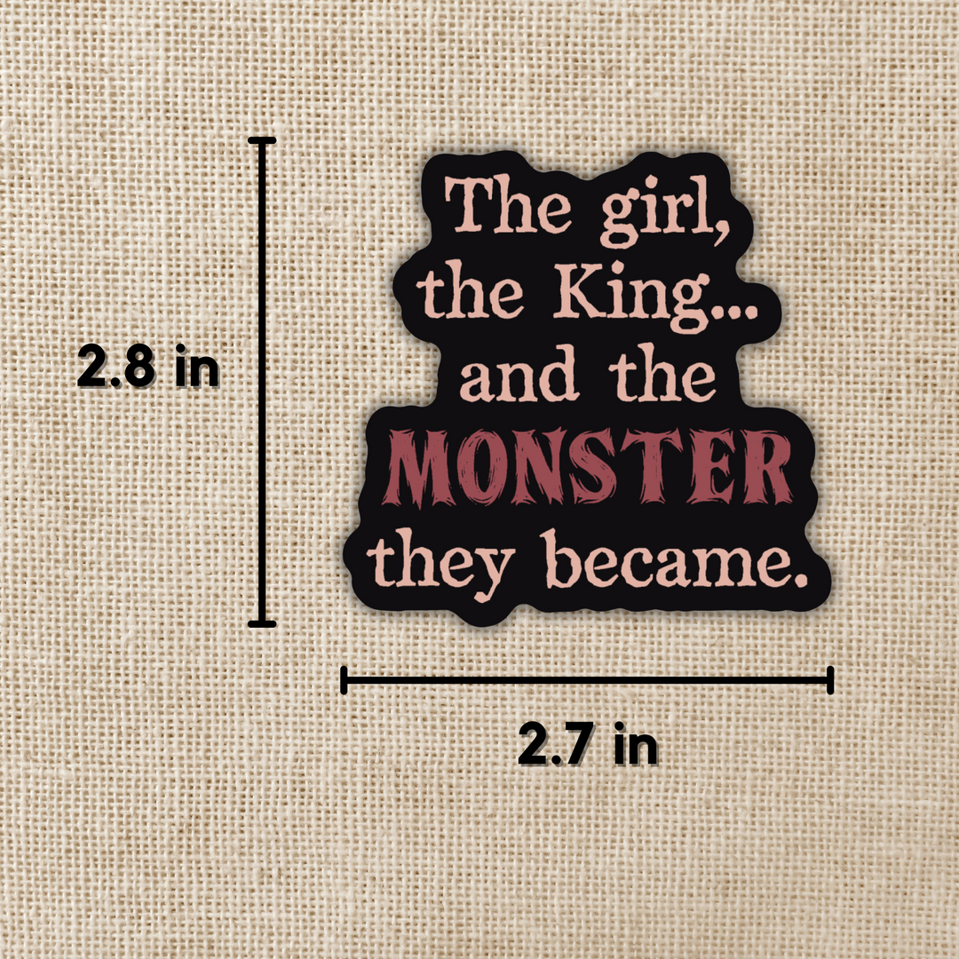 The Monster They Became Sticker | One Dark Window