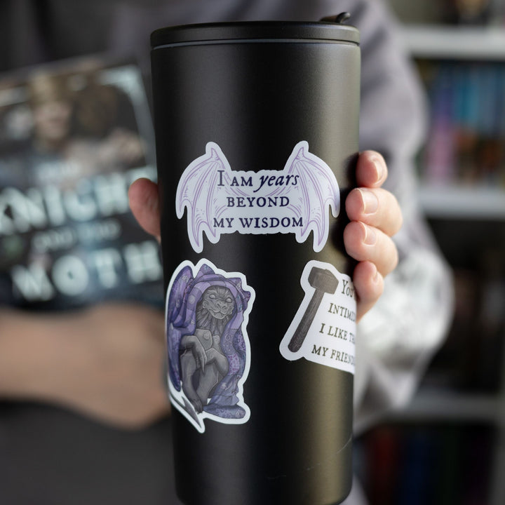 Years Beyond My Wisdom Sticker | The Knight and the Moth