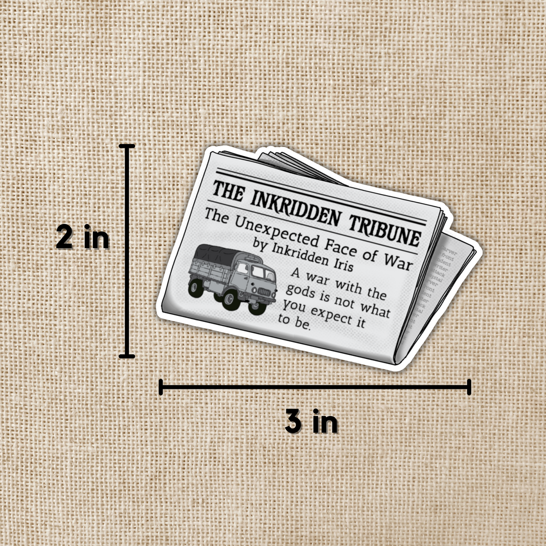 Inkridden Tribune Byline Iris Sticker | Divine Rivals