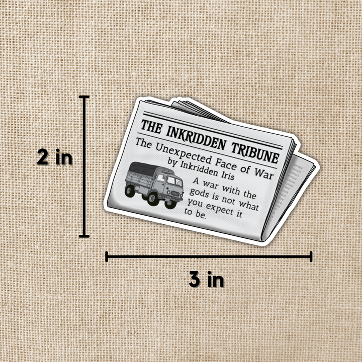 Inkridden Tribune Byline Iris Sticker | Divine Rivals