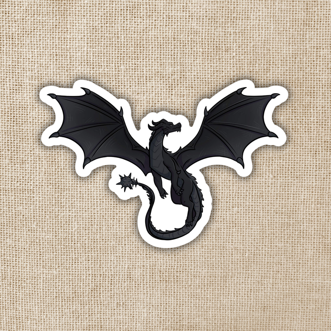 Tairn Flying Sticker | Fourth Wing