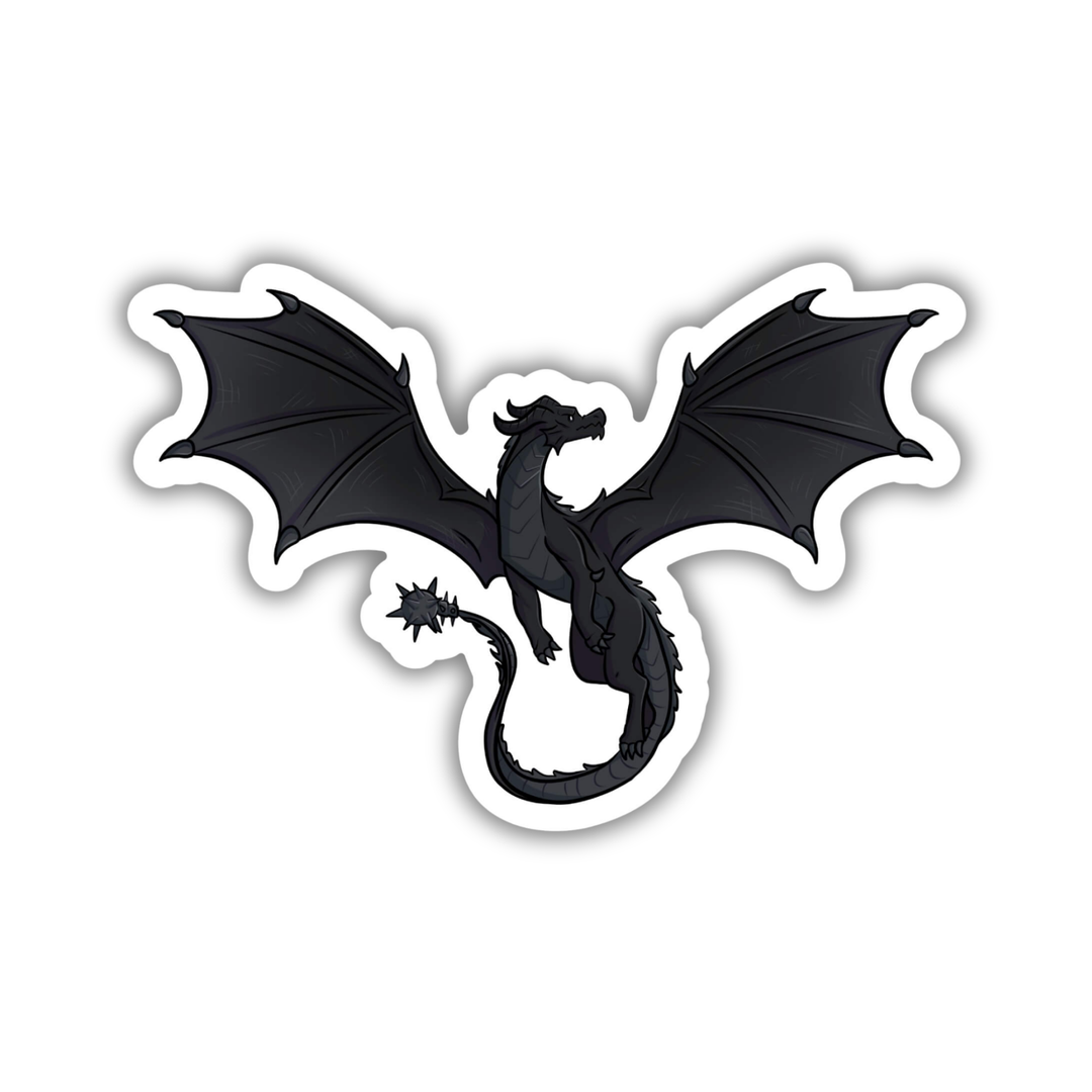 Tairn Flying Sticker | Fourth Wing
