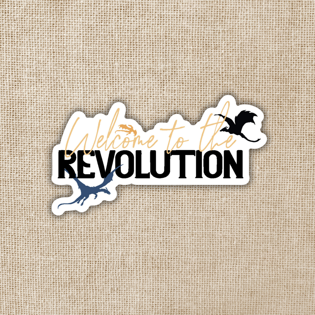 Welcome to the Revolution Sticker | Fourth Wing