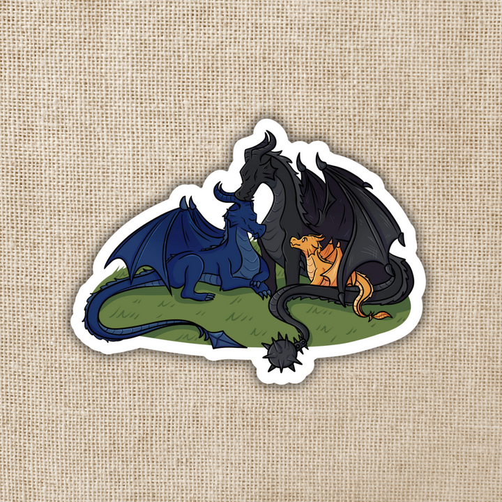 Tairn, Sgaeyl and Andarna Sticker | Fourth Wing