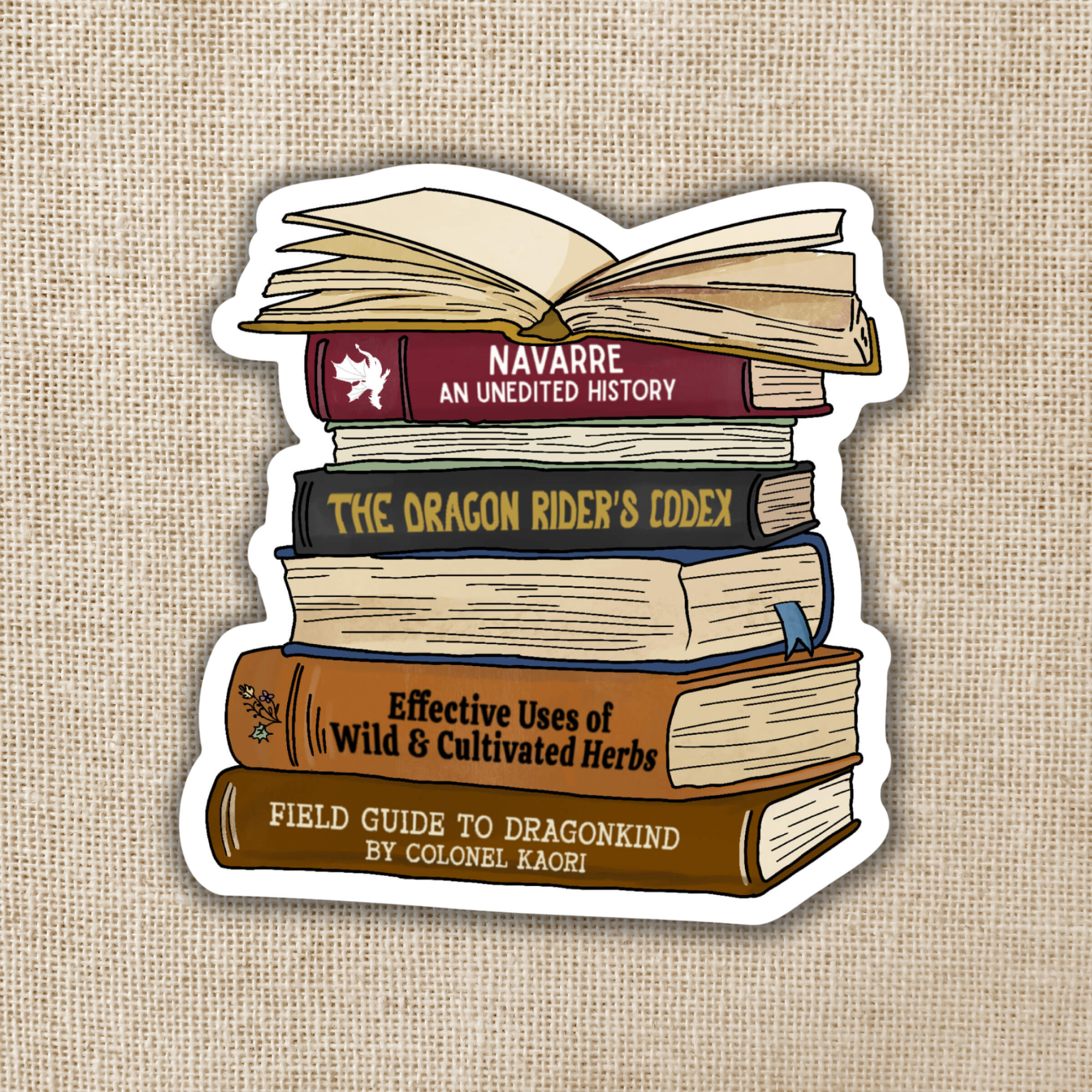 Navarre Library Stack of Navarre Library Books - Fourth Wing | Kingdom of Threads