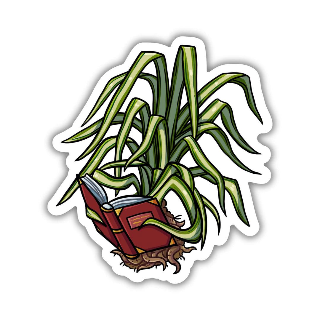 Caz the Spider Plant Sticker | The Spellshop