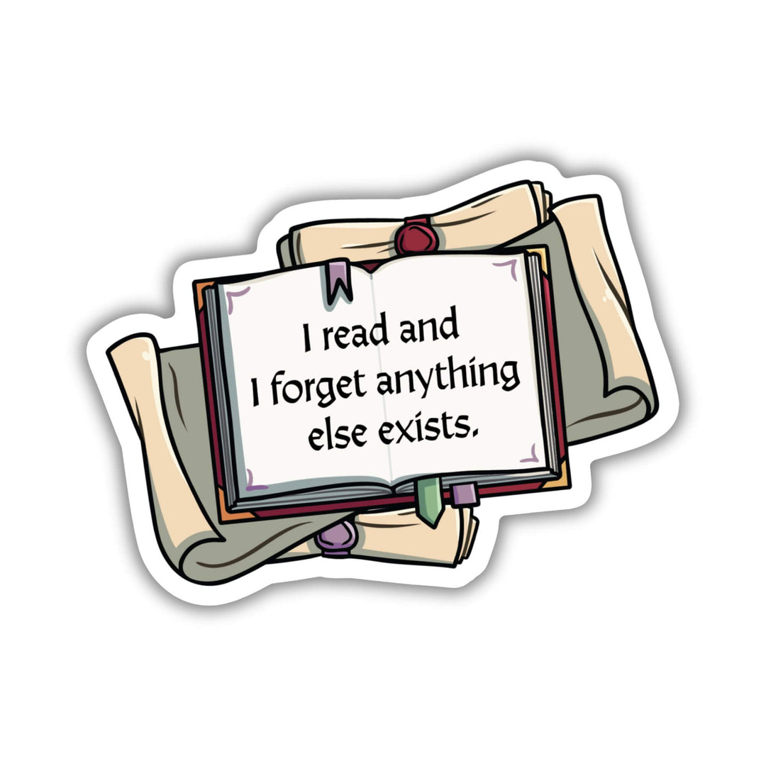 I Read and I Forget Sticker | The Spellshop