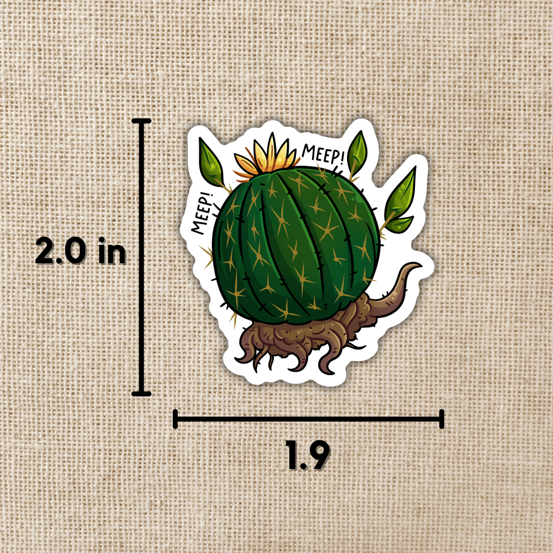 Meep the Cactus Sticker | The Spellshop