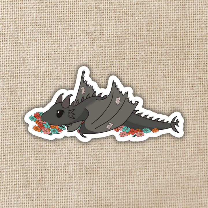 Abraxos in the Flowers Sticker | Throne of Glass Inspired