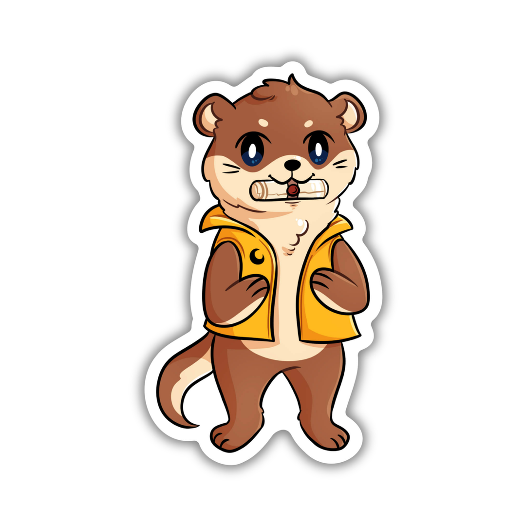 Crescent City Postal Otter Sticker