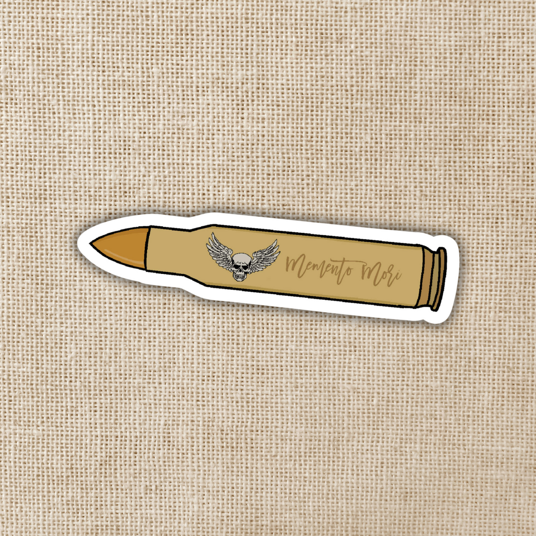 Memento Mori Godslayer Bullet Sticker | Crescent City House of Earth and Blood Inspired