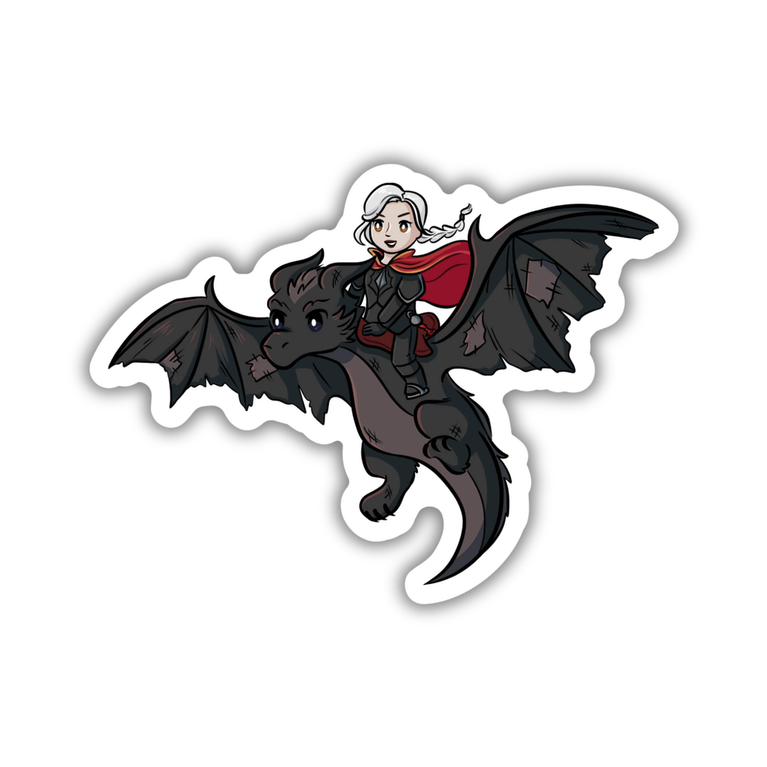 Manon Riding Abraxos Sticker | Throne of Glass Inspired