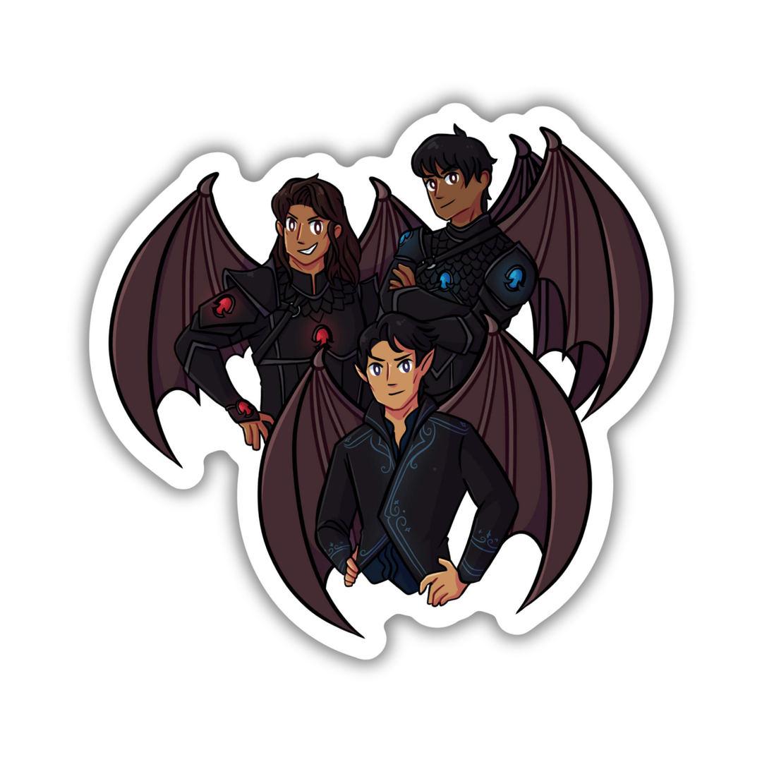 Bat Boys Illyrian Warriors Sticker | A Court of Thorns & Roses