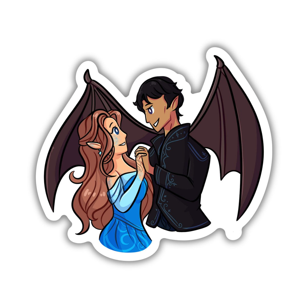 Rhys and Feyre Sticker | A Court of Thorns & Roses