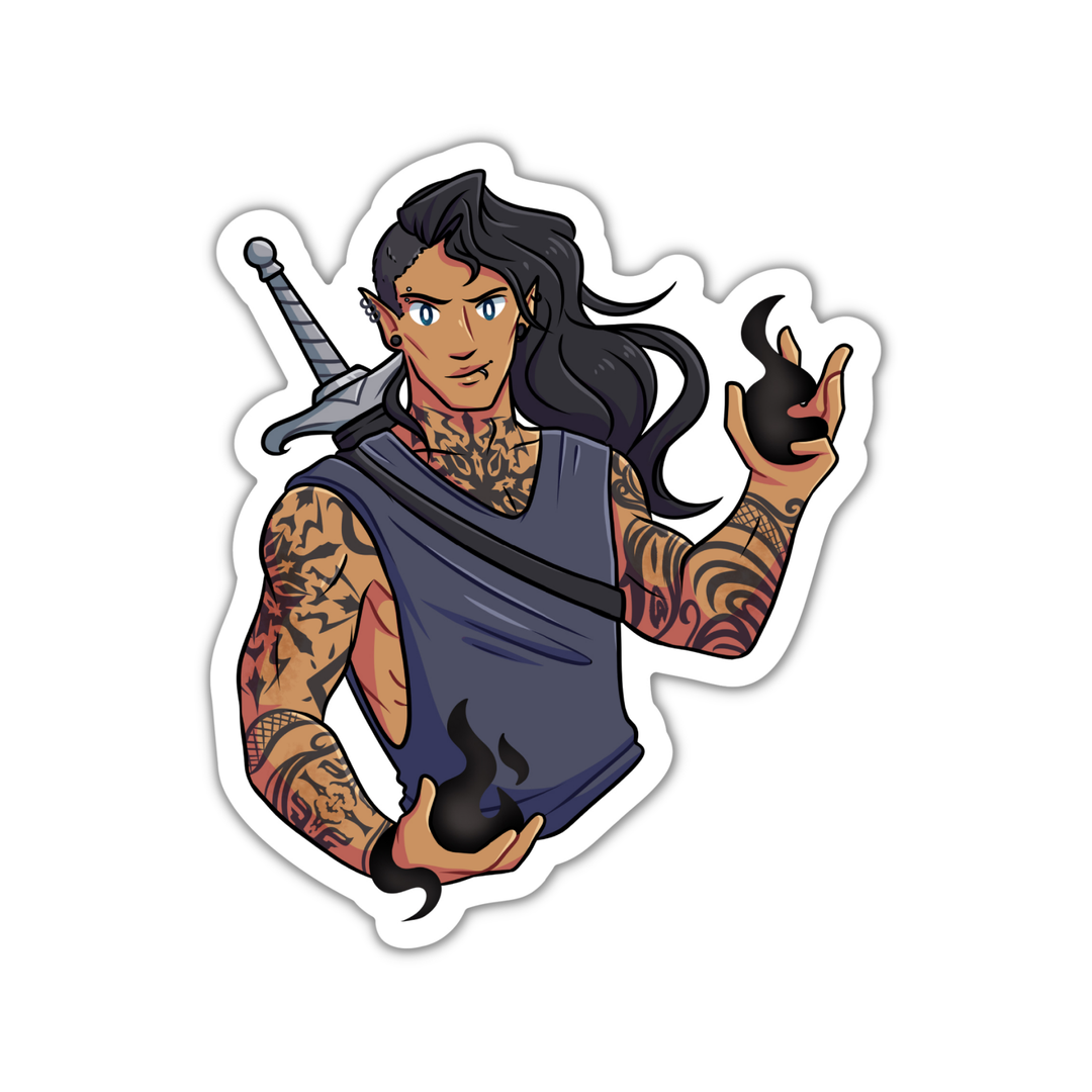 Ruhn Danaan Character Art Sticker | Crescent City