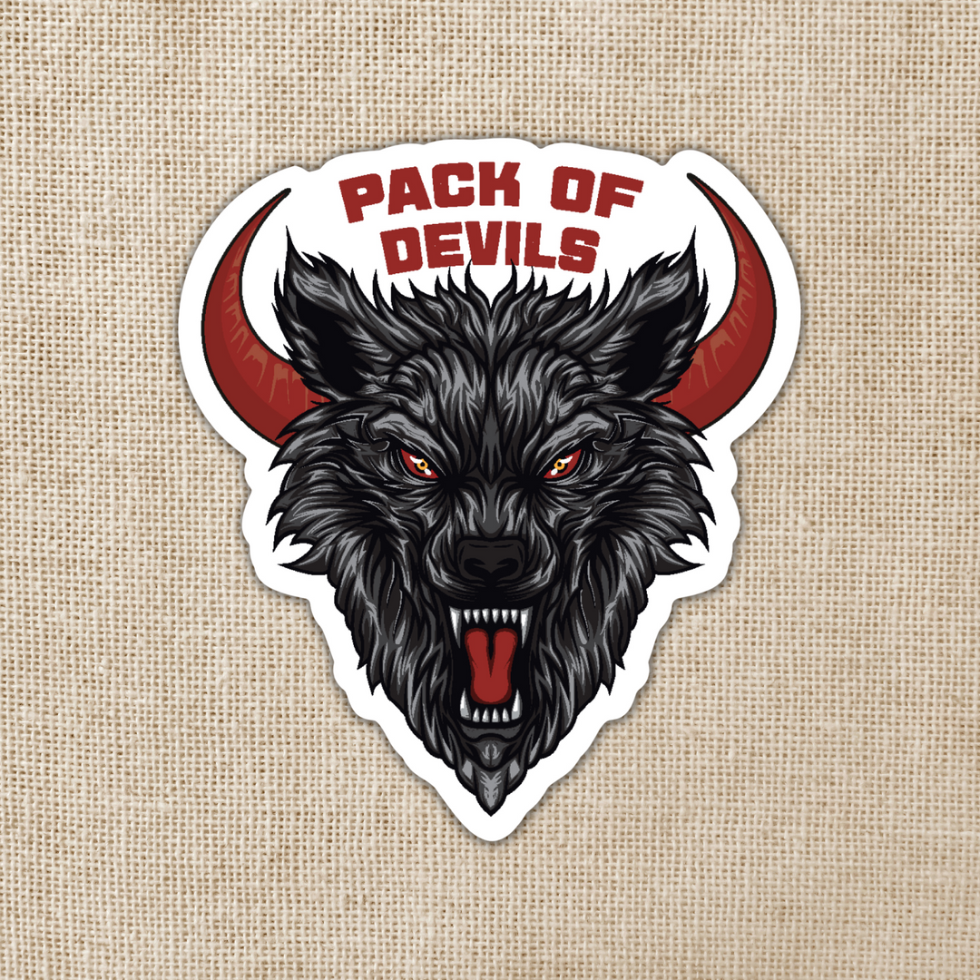 Pack of Devils Logo Sticker | Crescent City