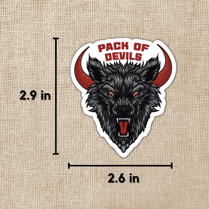 Pack of Devils Logo Sticker | Crescent City