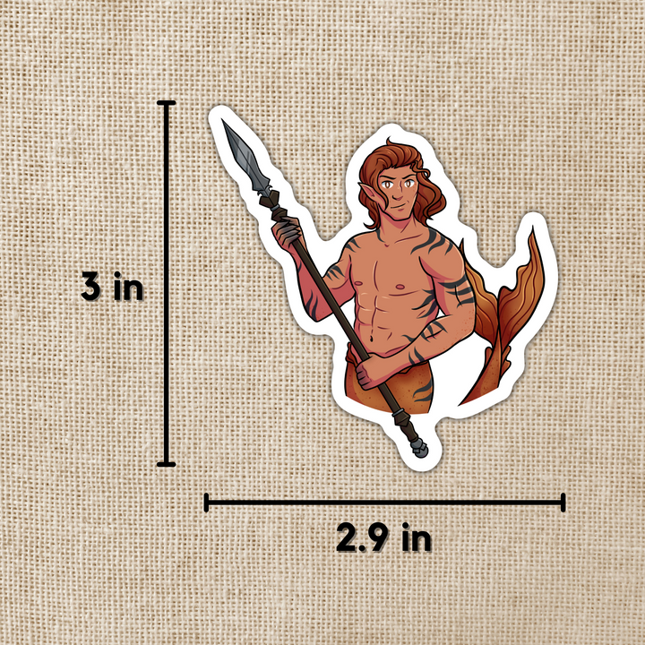Tharion Ketos Character Art Sticker | Crescent City