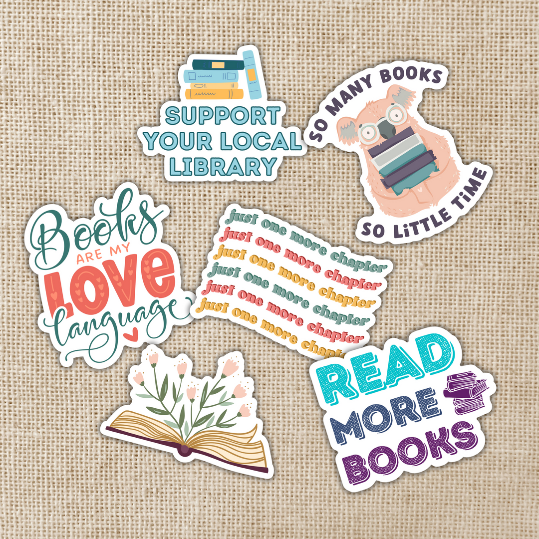 Book Lover Sticker Pack 1
