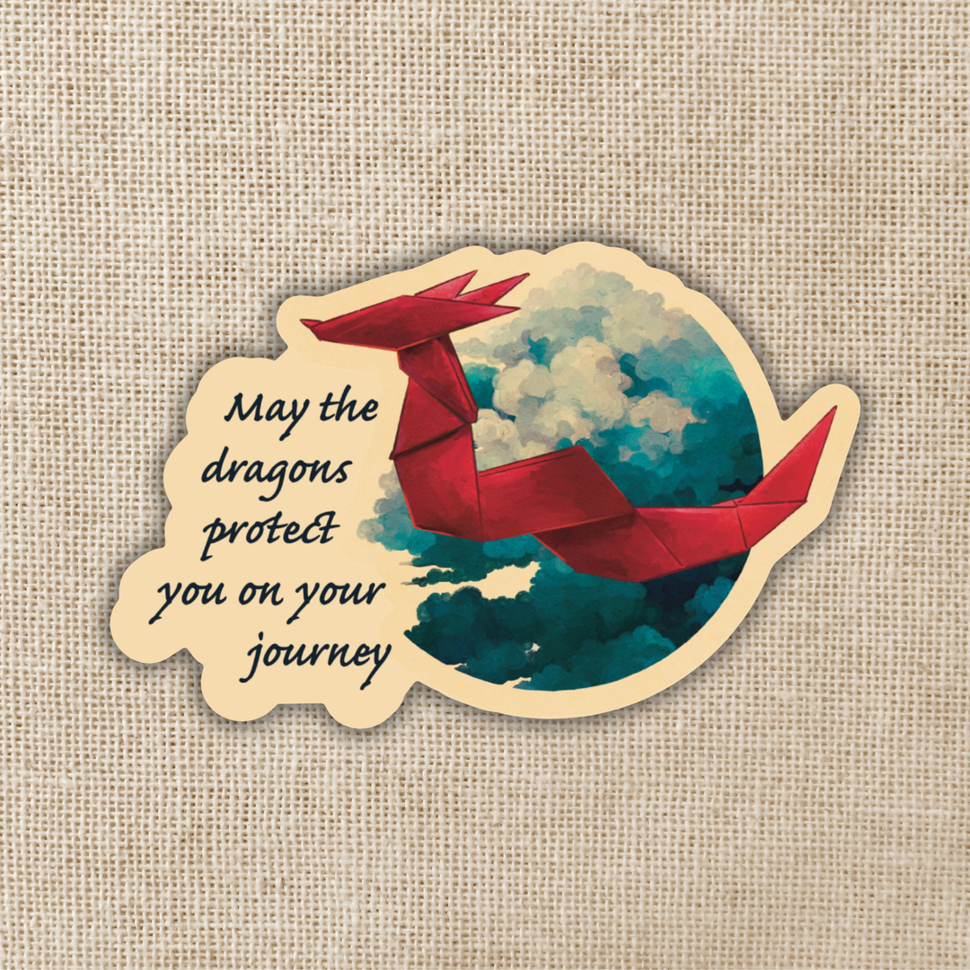 Dragons Protect You Sticker | Daughter of the Moon Goddess