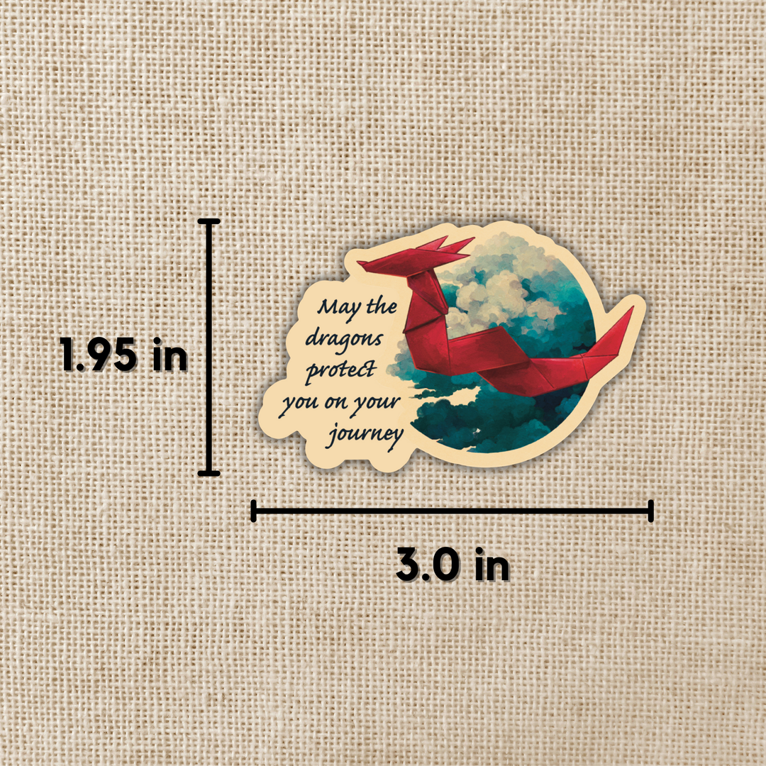 Dragons Protect You Sticker | Daughter of the Moon Goddess