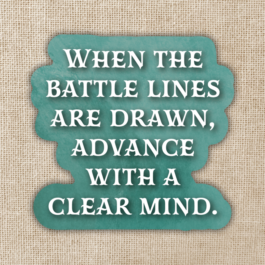 Battle Lines Drawn Sticker | Daughter of the Moon Goddess